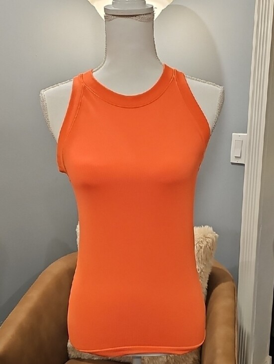 Athleta Tops - Athleta Renew Seamless Racerback Tank, Orange, M